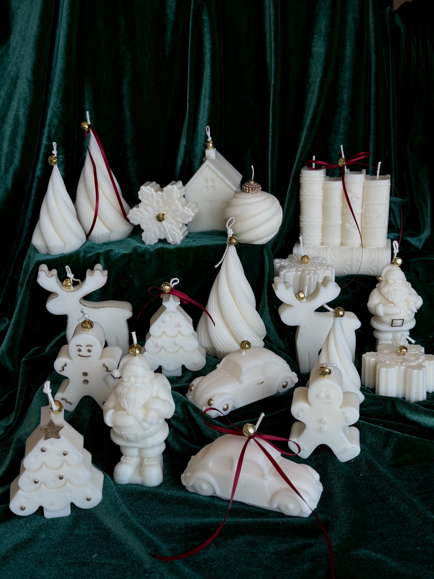 Christmas house & snowflake (set of 2)