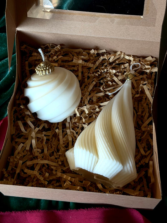 Christmas tree & ornament (set of 2)